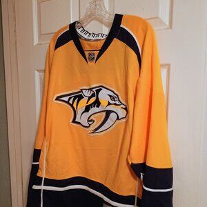 NHL Nashville Predators Long Sleeve Jersey Unisex, L New